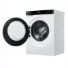 Máquina de lavar roupa de carregamento frontal Haier X5 HW80-BP14357ETUPL 8 kg 1400 rpm com Wi-Fi, vapor, motor inverter - branco