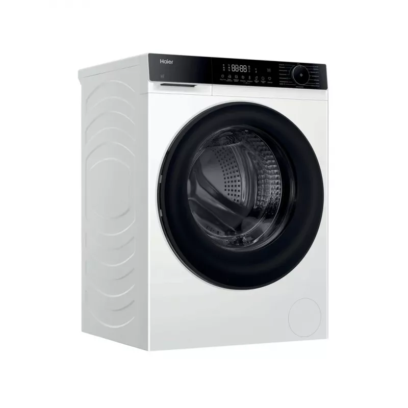 Máquina de lavar roupa de carregamento frontal Haier X5 HW80-BP14357ETUPL 8 kg 1400 rpm com Wi-Fi, vapor, motor inverter - branco