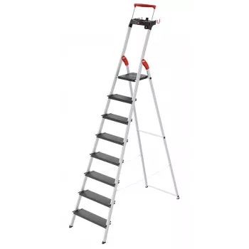 HAILO Escadote doméstico L100 TopLine alumínio 8 degraus