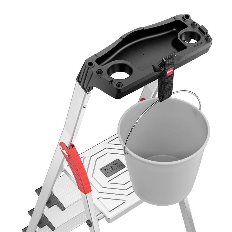 HAILO Escadote doméstico L80 ComfortLine alumínio 6 degraus