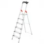 HAILO Escadote doméstico L80 ComfortLine alumínio 6 degraus