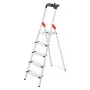 HAILO Escadote doméstico L80 ComfortLine alumínio 5 degraus