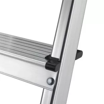 HAILO L60 StandardLine Escadote doméstico em alumínio 8 degraus