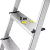 HAILO L60 StandardLine Escadote em alumínio, 6 degraus, 150 kg, EN 131