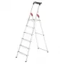 HAILO L60 StandardLine Escadote em alumínio, 6 degraus, 150 kg, EN 131
