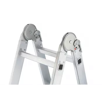 HAILO M60 Escada universal em alumínio 4x3 degraus Escada articulada multiusos