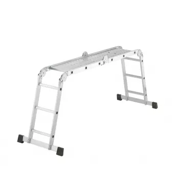 HAILO M60 Escada universal em alumínio 4x3 degraus Escada articulada multiusos