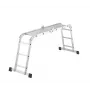 HAILO M60 Escada universal em alumínio 4x3 degraus Escada articulada multiusos