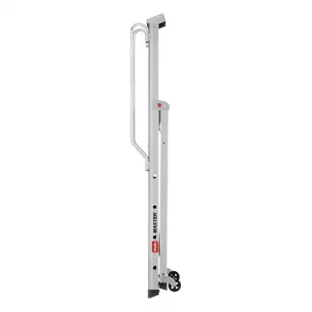 HAILO Master P80 Escadote de plataforma móvel em alumínio, 5 degraus, 150 kg, EN 131