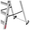 HAILO Master P80 Escadote de plataforma móvel em alumínio, 5 degraus, 150 kg, EN 131