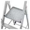 HAILO Master P80 Escadote de plataforma móvel em alumínio, 5 degraus, 150 kg, EN 131