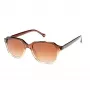 Óculos de sol quadrados unissexo HALLY&SON HS741S04 - armação de acetato preta, lentes de policarbonato cinzentas, proteção UV400