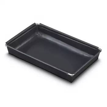 Hama cesto para fritadeira de ar quente, antiaderente, resistente ao forno, 12,5 x 20 cm, preto 00002925