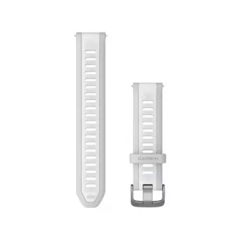 Pulseira de silicone HAMA Garmin 20mm Quick Release em cinzento névoa/branco pedra
