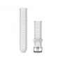 Pulseira de silicone HAMA Garmin 20mm Quick Release em cinzento névoa/branco pedra