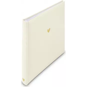 Hama álbum de fotografias com encadernação em forma de coração, 25x25 cm, 50 páginas brancas 00007699