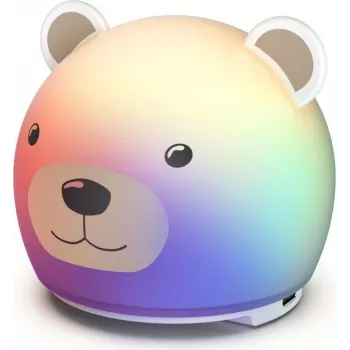 Hama Luz noturna LED para crianças com temporizador, regulável, recarregável, RGB, forma de dinossauro 00223499