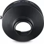 Adaptador de objetiva Hama para objetivas Nikon F-Mount em câmaras C-Mount, metal, preto (00030771)
