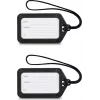 Etiquetas de bagagem Hama, 9 x 5 cm, pack de 2, preto (00178161)