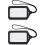 Etiquetas de bagagem Hama, 9 x 5 cm, pack de 2, preto (00178161)