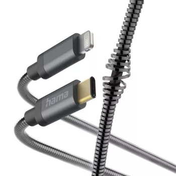 Cabo Hama Metal USB-C para Lightning 1,5m Antracite