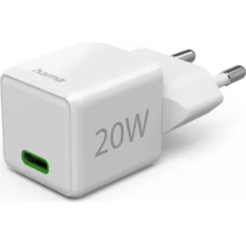 Carregador de parede Hama Super Mini USB-C PD 20 W branco (00139548)