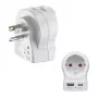 Hama Adaptador de viagem UE para EUA 1x USB-A USB-C P - Cabo - Digital/Dados