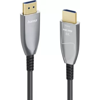 Hama Cabo ótico ativo HDMI Ultra High Speed, 8K, 10 m, alumínio, certificado 00202035