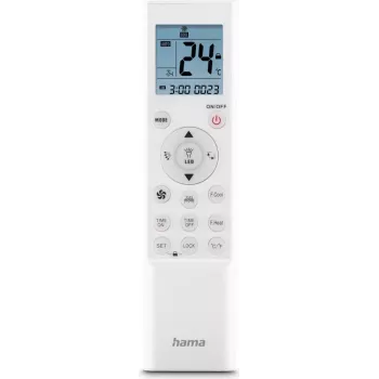 Hama Comando universal para aparelhos de ar condicionado, infravermelho, suporte de parede (00221040)