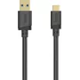 Cabo Hama USB-C, USB-A para USB-C, USB 3.2 Gen1, 5 Gbit/s, 0,25 m, preto 00202004