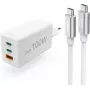 Carregador rápido USB-C Hama com cabo USB-C, 100W Power Delivery, 1,5m, branco 00200027