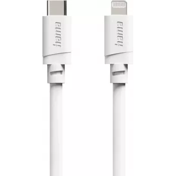 Hama Cabo USB-C para Lightning, certificado MFi, 2 m, branco 00125150