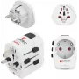 Hama World Travel Pro Light Conjunto de adaptadores de viagem universais USB, 3 polos, 2x USB, preto 00223464