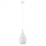 Candeeiro suspenso E27 Glo Razoni 19 cm branco
