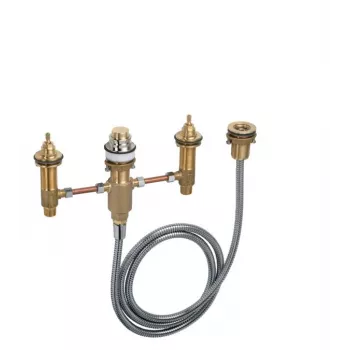 Hansgrohe Torneira de banheira HG conjunto base 4 furos encastrar à vista