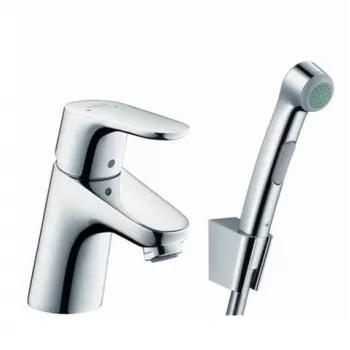 Hansgrohe Focus E2 torneira preto cabelo