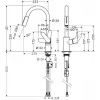 Misturadora de cozinha monocomando Hansgrohe Focus M41 com chuveiro extensível, cromada