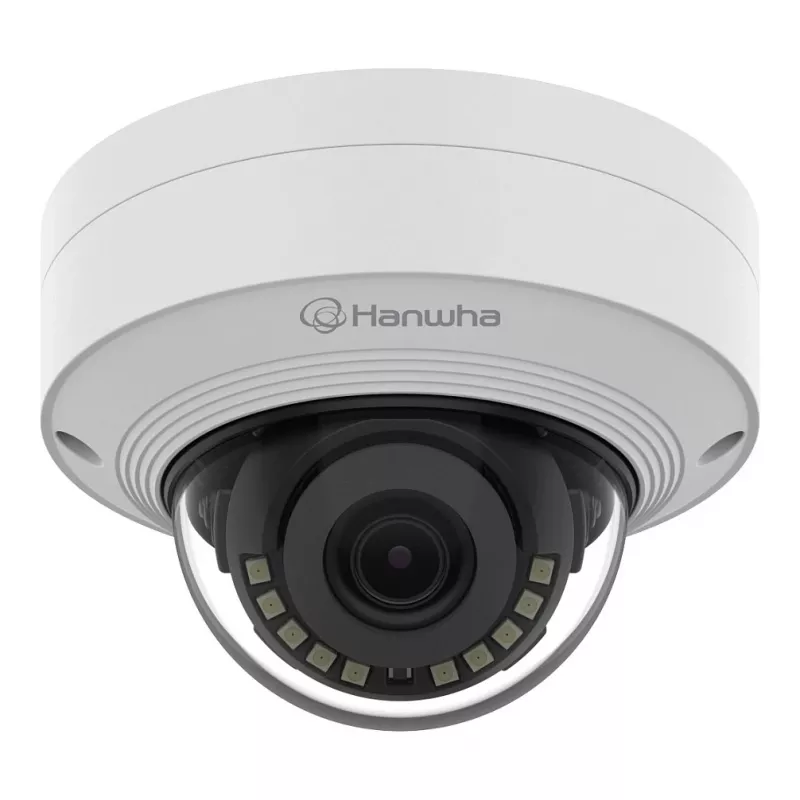 Câmara dome de rede 8MP IR HANWHA QNV-C9011R, 3,0mm, IA, H.265, PoE, IP66, IK10