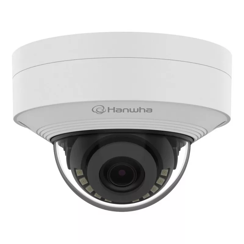 Câmara dome de rede 8MP IR HANWHA QNV-C9011R, 3,0mm, IA, H.265, PoE, IP66, IK10