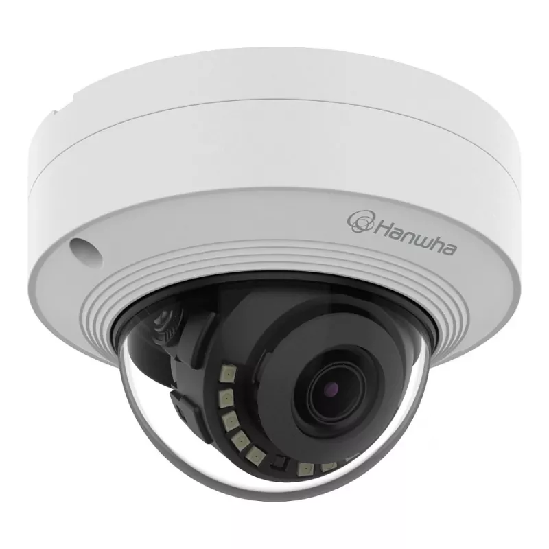 Câmara dome de rede 8MP IR HANWHA QNV-C9011R, 3,0mm, IA, H.265, PoE, IP66, IK10