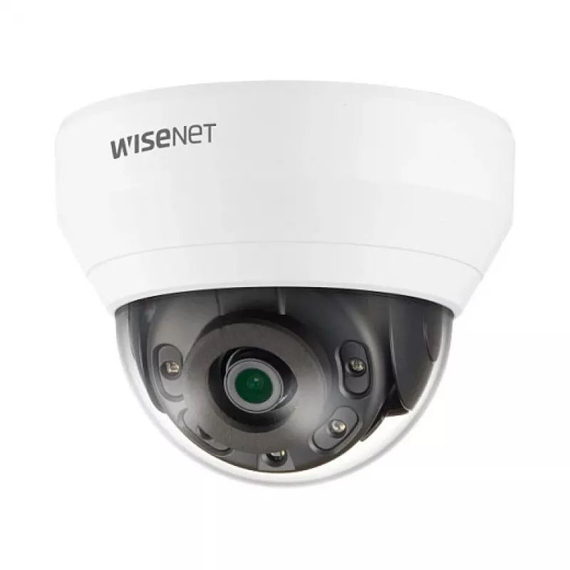 HANWHA VISION QND-6012R1 câmara IP dome fixa interior 2MP com objetiva 2,8mm, IR, WDR, PoE