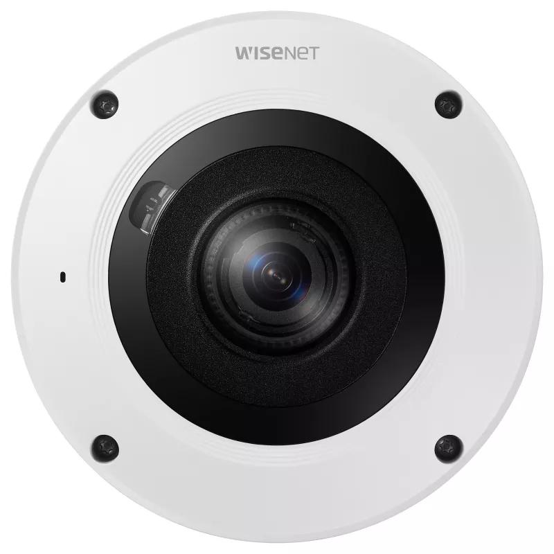 Hanwha XNF-9013RV câmara IP fisheye exterior 12MP com PoE, IR, IP66, IK10