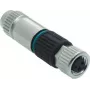 Conector fêmea HARTING M8 3 polos Harax Quick-Lock, reto, IP67, 60V/4A, ligação IDC 21021512305