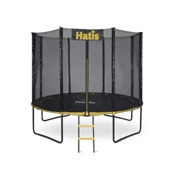 Trampolim Hatis 305 cm com rede de segurança e escada