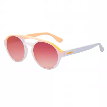 Óculos de sol unissexo Havaianas Sancho - Armação azul, lentes cinzentas, 53/19/145 mm