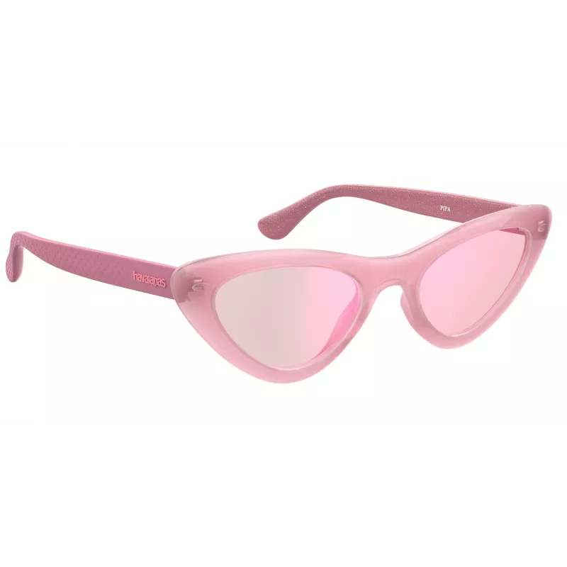 Óculos de sol de mulher HAVAIANAS PIPA-EQK-13 - Armação de acetato, lentes degradê castanhas, 53 mm de largura da lente