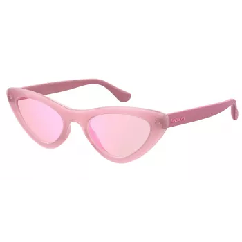 Óculos de sol de mulher HAVAIANAS PIPA-EQK-13 - Armação de acetato, lentes degradê castanhas, 53 mm de largura da lente