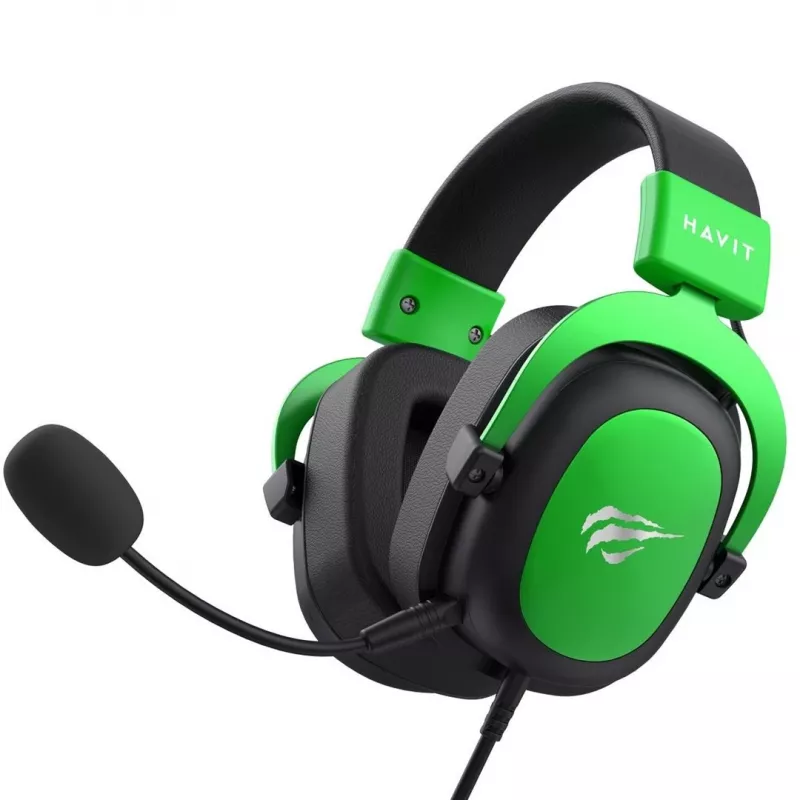 Havit H2002d Auscultadores gaming com microfone, preto/verde