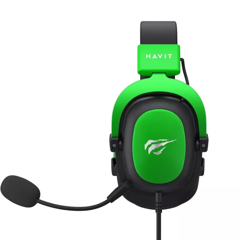 Havit H2002d Auscultadores gaming com microfone, preto/verde
