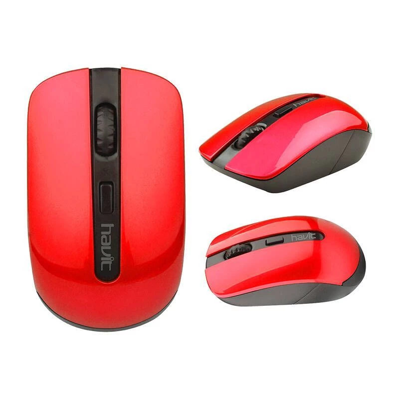 Rato sem fios universal HAVIT MS989GT (preto e vermelho)